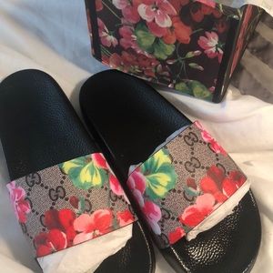 Gucci Floral Slides